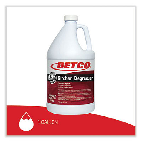Betco Kitchen Degreaser, Characteristic Scent, 1 gal Bottle, 4/Carton (10120400)