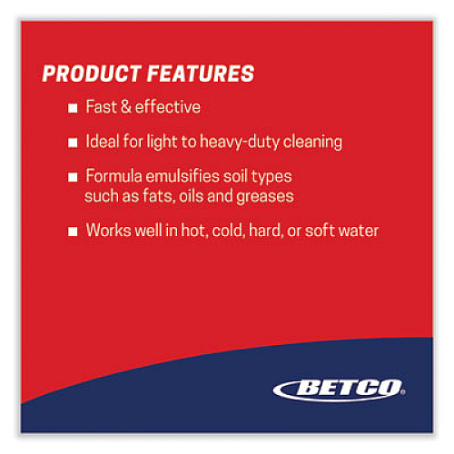 Betco Kitchen Degreaser, Characteristic Scent, 1 gal Bottle, 4/Carton (10120400)