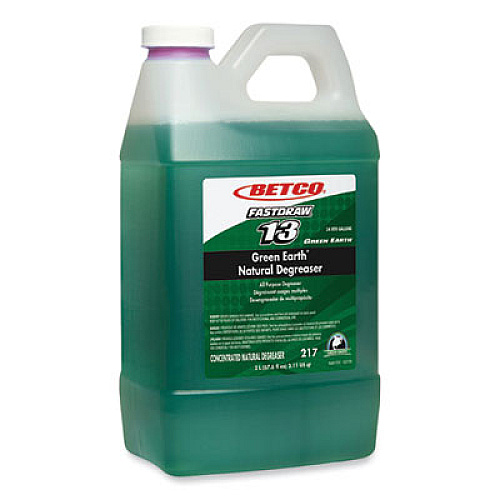 Betco Green Earth Natural FastDraw Degreaser, Mild Scent, 2 L Bottle, 4/Carton (2174700)