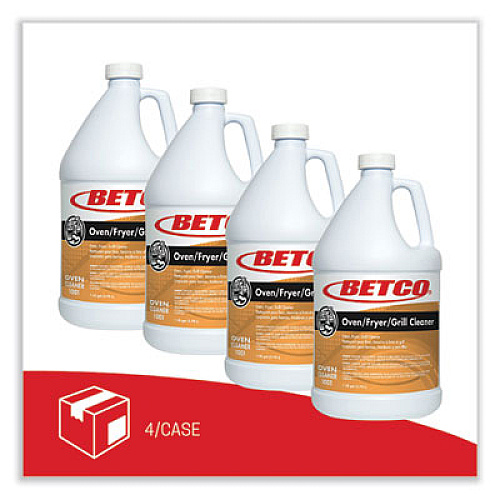 Betco Oven Fryer Grill Cleaner, Characteristic Scent, 1 gal Bottle, 4/Carton (10010400)