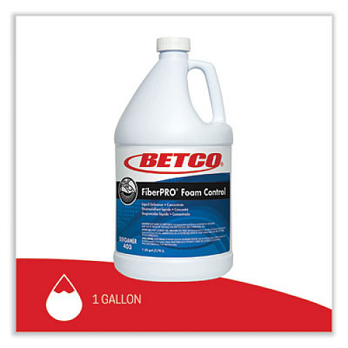 Betco FiberPro Foam Control Liquid Defoamer, 1 gal Bottle, 4/Carton (4030400)