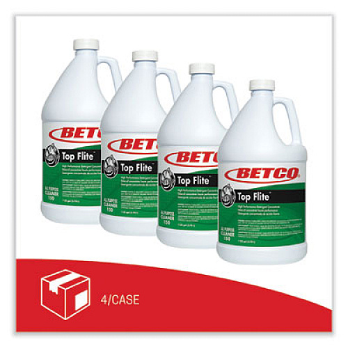Betco Top Flite All-Purpose Cleaner, Mint Scent, 1 gal Bottle, 4/Carton (1500400)