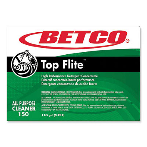 Betco Top Flite All-Purpose Cleaner, Mint Scent, 1 gal Bottle, 4/Carton (1500400)