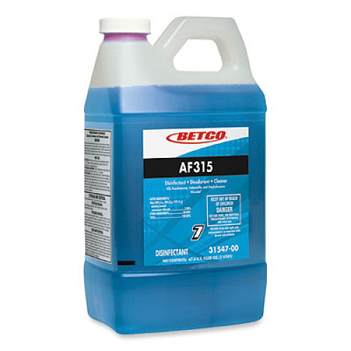 Betco AF315 FastDraw Disinfectant Cleaner, Citrus Floral Scent, 2 L Bottle, 4/Carton (3154700)