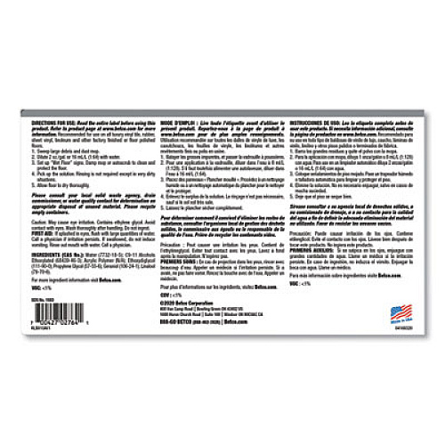 Betco Reinforce Floor Cleaner and Protectant, Lemon Scent, 1 gal Bottle, 4/Carton (16830400)