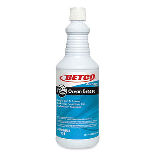 Betco BestScent Ocean Breeze RTU Deodorizer, Ocean Breeze Scent, 32 oz Spray Bottle, 12/Carton (2351200)