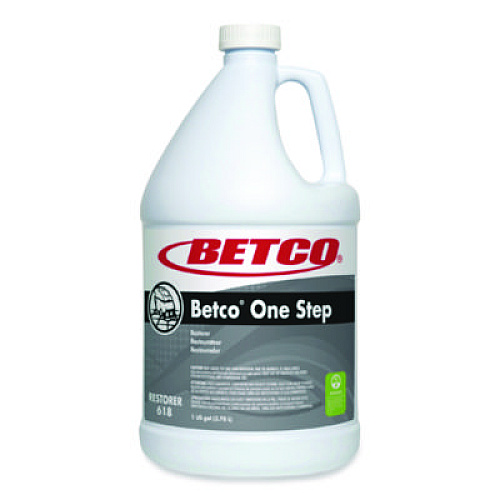 Betco One Step Floor Restorer, Lemon Scent, 1 gal Bottle, 4/Carton (6180400)