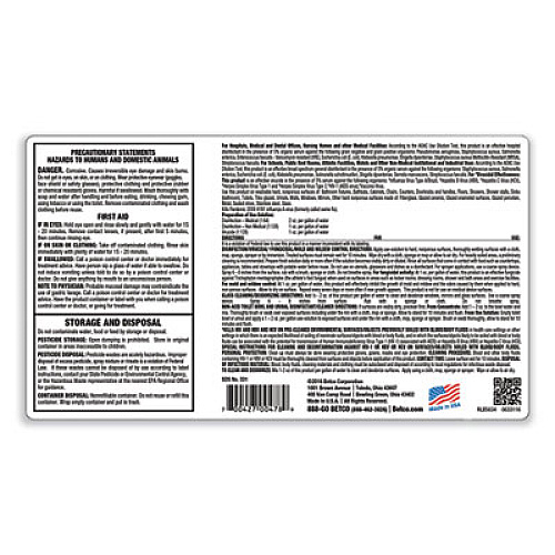 Betco AF79 Acid-Free FastDraw Bathroom Cleaner Concentrate, Ocean Breeze Scent, 2 L Bottle, 4/Carton (3314700)