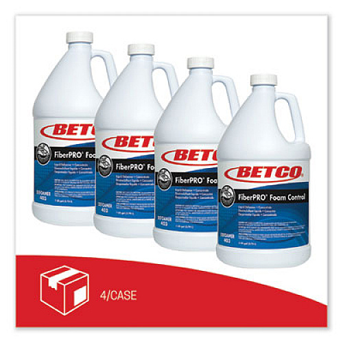 Betco FiberPro Foam Control Liquid Defoamer, 1 gal Bottle, 4/Carton (4030400)