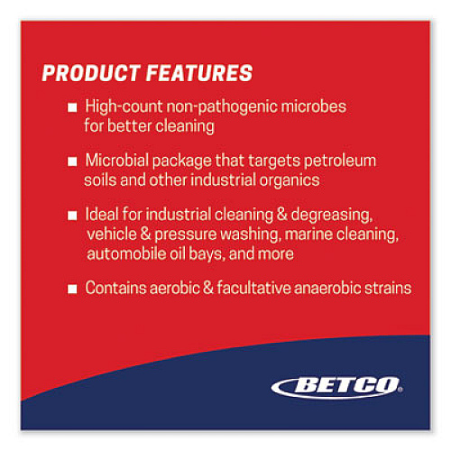 Betco BioActive Solutions Grease Solv, Orange Scent, 1 gal Bottle, 4/Carton (26010400)