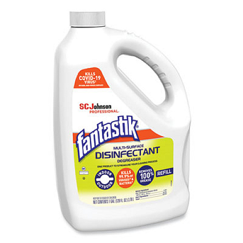 Fantastik Multi-Surface Disinfectant Degreaser, Pleasant Scent, 1 Gallon Bottle, 4/Carton (311930)