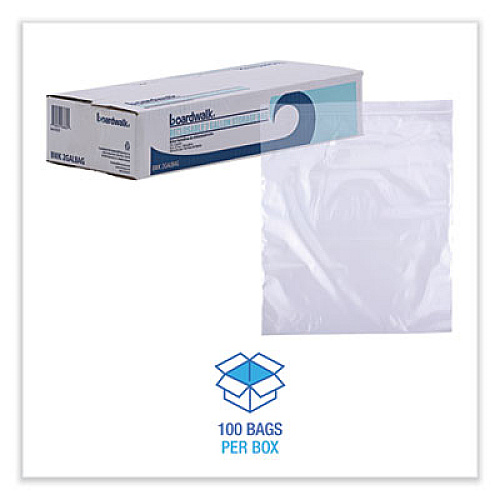 Boardwalk Reclosable Food Storage Bags, 2 Gallon, 13" x 15", Clear, 100/Box (2GALBAG)