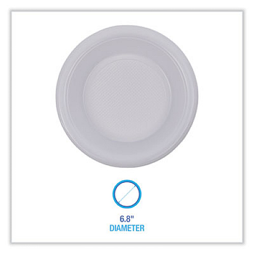 Boardwalk Hi-Impact Plastic Dinnerware, Bowl, 10 oz to 12 oz, White, 1,000/Carton (BOWLHIPS12WH)