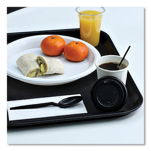 Boardwalk Hot Cup Lids, Fits 8 oz Hot Cup, Plastic, Black, 1,000/Carton (HOTBL8)