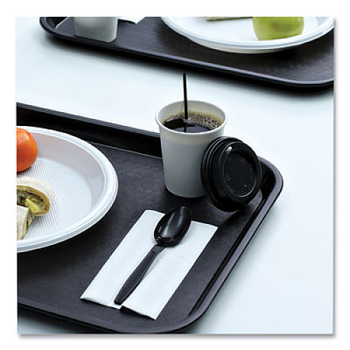 Boardwalk Hot Cup Lids, Fits 8 oz Hot Cup, Plastic, Black, 1,000/Carton (HOTBL8)