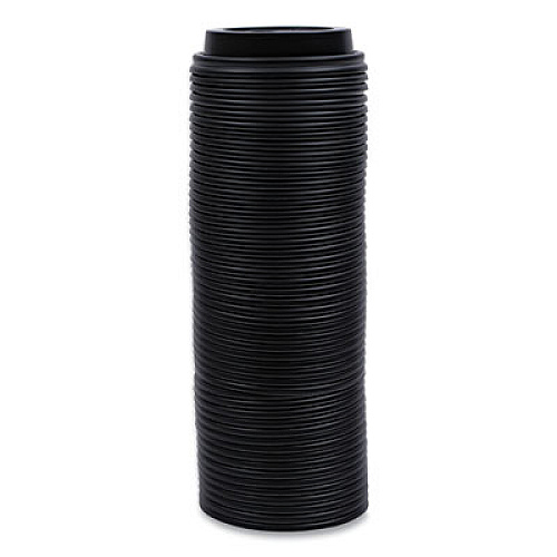 Boardwalk Hot Cup Lids, Fits 10 oz to 20 oz Hot Cup, Plastic, Black, 1,000/Carton (HOTBL1020)