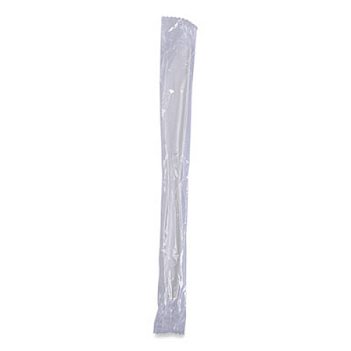 Boardwalk Heavyweight Wrapped Polypropylene Cutlery, Knife, Plastic, White, 1,000/Carton (KNIHWPPWIW)