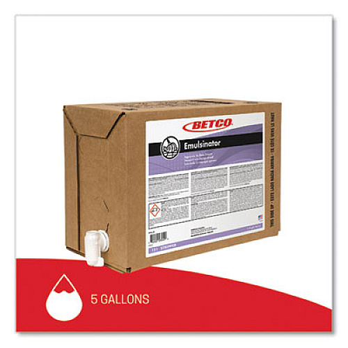 Betco Emulsinator Floor Stripper, Sassafras Scent, 5 gal Bag-in-Box (151B500)