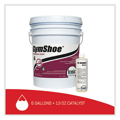 Betco GymShoe Gloss Sport Finish, Mild Scent, 5 gal Pail (16770500)