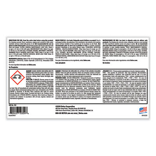 Betco Super Kemite Butyl Degreaser, Cherry Scent, 1 gal Bottle, 4/Carton (1030400)