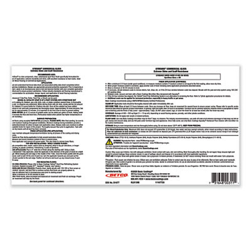 Betco GymShoe Gloss Sport Finish, Mild Scent, 1 gal Bottle, 4/Carton (B16774312)