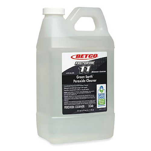 Betco Green Earth FastDraw Peroxide Cleaner, Fresh Mint Scent, 2 L Bottle, 4/Carton (3364700)