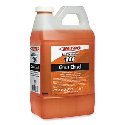 Betco FastDraw Citrus Chisel, Citrus Scent, 2 L Bottle, 4/Carton (1674700)
