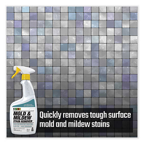 CLR PRO Mold and Mildew Stain Remover, 32oz Spray Bottle, 6/Carton (MMSR32PRO)