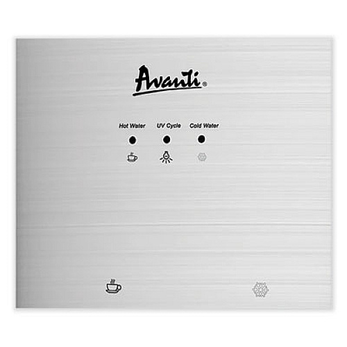 Avanti Bottom Loading Water Dispenser with UV Light, 3 gal to 5 gal, 12.25 x 14 x 41.25, Black/Stainless Steel (WDBMC810Q3S)