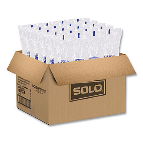 SOLO Sundae Cups, 3.5 oz, Plastic, Clear, 50/Bag, 20 Bags/Carton (SD35)