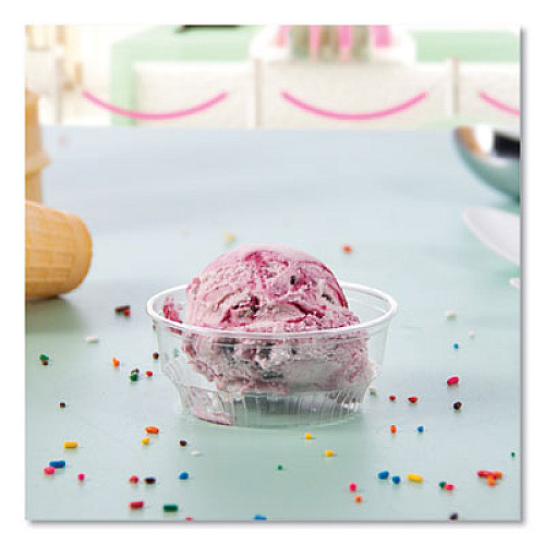 SOLO Sundae Cups, 3.5 oz, Plastic, Clear, 50/Bag, 20 Bags/Carton (SD35)