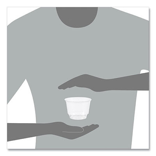 SOLO Sundae Cups, 8 oz, Plastic, Clear, 50/Bag, 20 Bags/Carton (SD8)