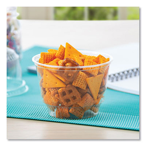 SOLO Sundae Cups, 8 oz, Plastic, Clear, 50/Bag, 20 Bags/Carton (SD8)