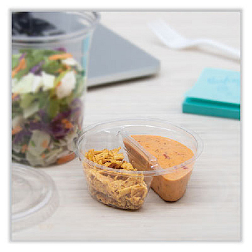 Dart Plastic Cup Insert, 3.5 oz, 3.6" Diameter x 1.3" h, Clear, 1,000/Carton (PF35C2)