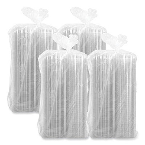 Dart ClearSeal Hinged-Lid Plastic Containers, 5.86 x 3.11, Clear, Plastic, 500/Carton (PET57PST1)
