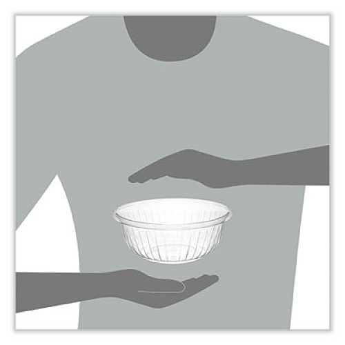 Dart PresentaBowls Clear Bowls, 32 oz, Plastic, 63/Bag, 4 Bags/Carton, 252 Bowls/Carton (PET32B)