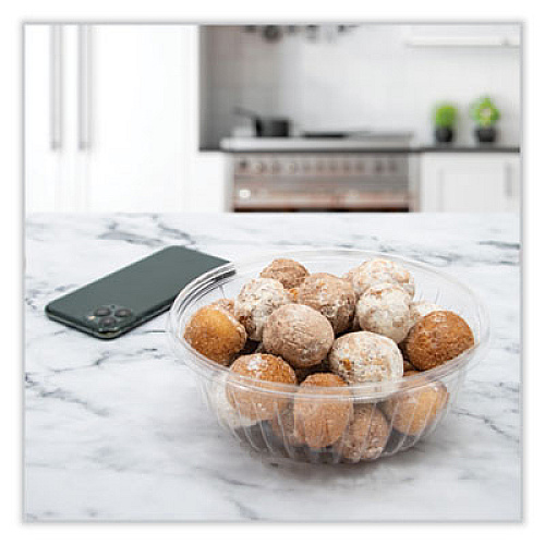 Dart PresentaBowls Clear Bowls, 32 oz, Plastic, 63/Bag, 4 Bags/Carton, 252 Bowls/Carton (PET32B)