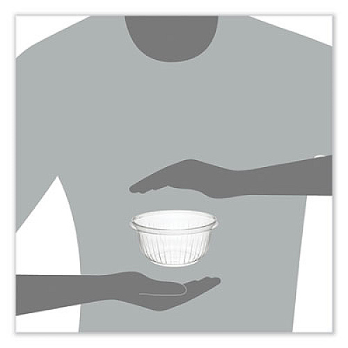 Dart PresentaBowls Clear Bowls, 16 oz, Plastic, 63/Bag, 504/Carton (PET16B)