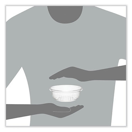 Dart PresentaBowls Clear Bowls, 12 oz., Plastic, 63/Bag, 504/Carton (PET12B)