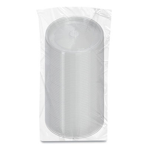 SOLO Polypropylene Vented Food Container Lids, Recessed, For 32 oz Food Containers, Clear, Plastic, 1,000/Carton (LPH4320090)