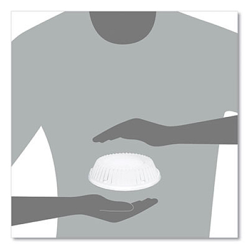 Dart Dome Covers, Fit 6" Disposable Plates and 10 oz to 12 oz Disposable Bowls, Clear, Plastic, 1,000/Carton (CL12BW)