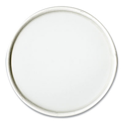 SOLO Flexstyle Double Sided Poly (DSP) Paper Lid, For 32 oz Food Containers, 4.6" Diameter x 0.7" h, White, Plastic, 500/Carton (CA32A)