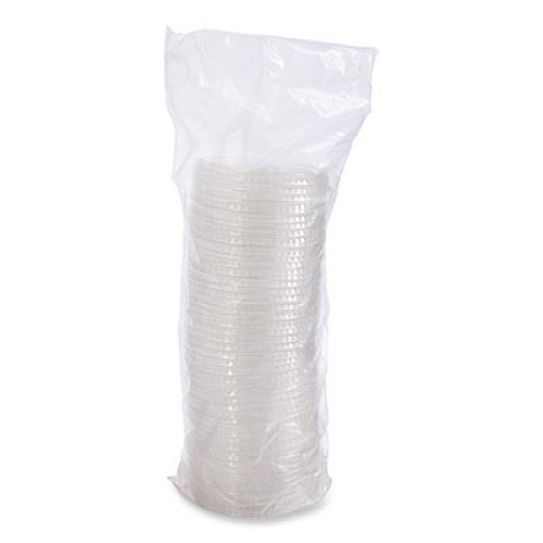 SOLO PETE Flat Straw-Slot Cold Cup Lids, Fits 28 oz to 32 oz Cold Cups, Plastic, Clear, 600/Carton (635NS)