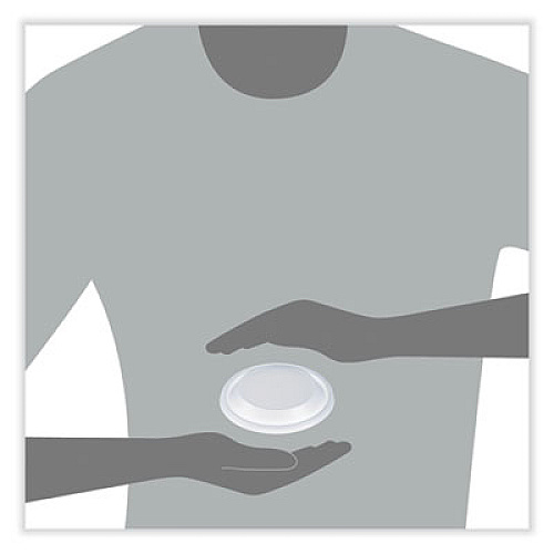 Dart Dome Lids for Foam Cups and Containers, Vented, Fits 5 oz to 32 oz Cups/Containers, Plastic, Translucent, 1,000/Carton (20DLV)