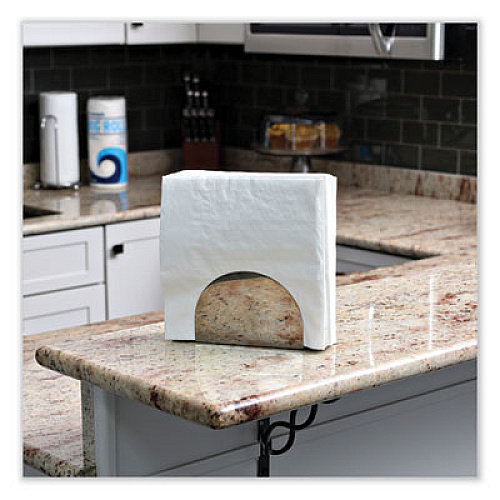 Boardwalk Dinner Napkin, 1-Ply, 17 x 17, White, 250/Pack, 12 Packs/Carton (8307W)