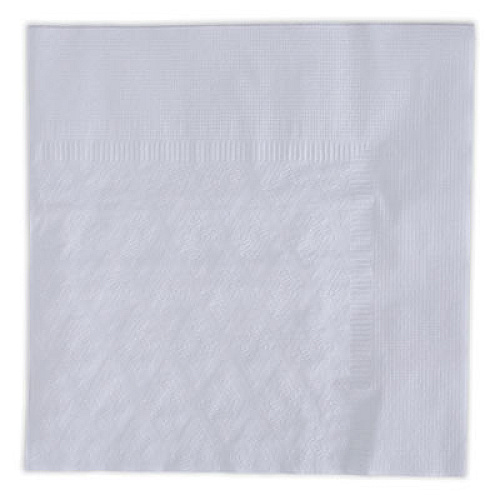 Boardwalk Dinner Napkin, 1-Ply, 17 x 17, White, 250/Pack, 12 Packs/Carton (8307W)