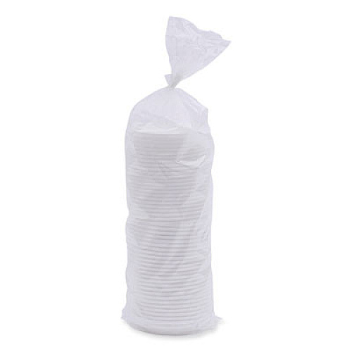 Deerfield Hot Cup Lids, Fits 10 oz to 20 oz Boardwalk Deerfield Hot Cups, Plastic, White, 50/Pack, 20 Packs/Carton (DEERHLIDW)