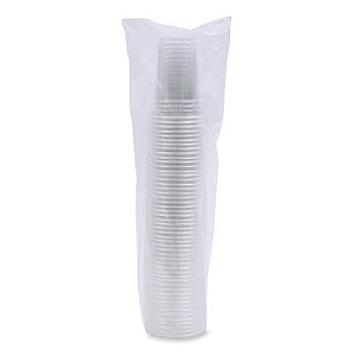 Boardwalk Plastic PET Cups, 9 oz, Clear, 50/Sleeve, 20 Sleeves/Carton (PET9)