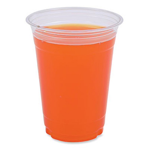 Boardwalk Clear Plastic PET Cups, 16 oz, 50 Cups/Sleeve, 20 Sleeves/Carton (PET16)