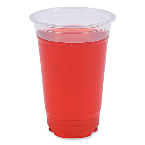 Boardwalk Clear Plastic PET Cups, 20 oz, 50/Sleeve, 20 Sleeves/Carton (PET20)